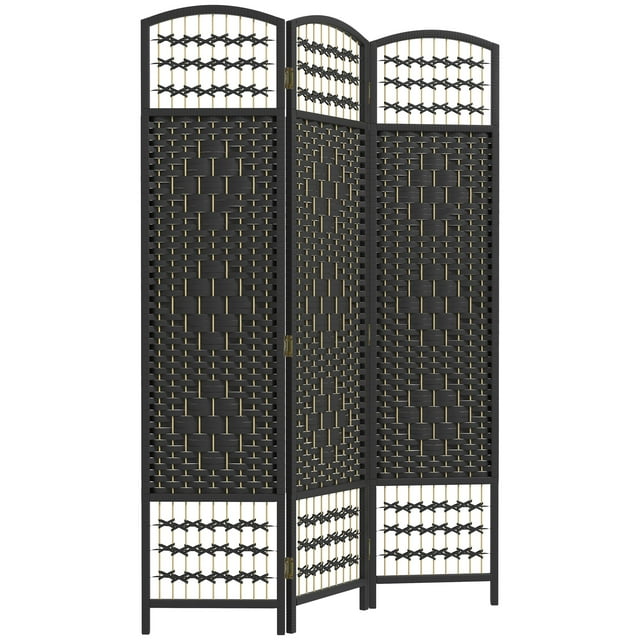 HOMCOM 5.6ft Folding Room Divider, Freestanding Privacy Screen for Bedroom