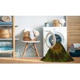 thumbnail image 2 of Ahgly Company Machine Washable Indoor Rectangle Transitional Dark Yellow Green Area Rugs, 7' x 10', 2 of 7