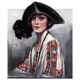 thumbnail image 2 of "Woman in Embroidered Blouse" Painting Print on Wrapped Canvas, 2 of 5