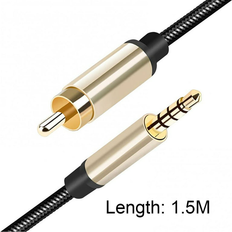 3.5Mm Jack Hifi Digital Coaxial Aux Audio Cable For Amplifiers Tv Box (1.5M)
