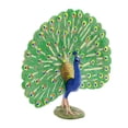 thumbnail image 3 of Modelo de animal de pájaro sólido estático de simulación para niños Adornos decorativos de pavo real Modelo de juguete de pavo real regalo, 3 of 4