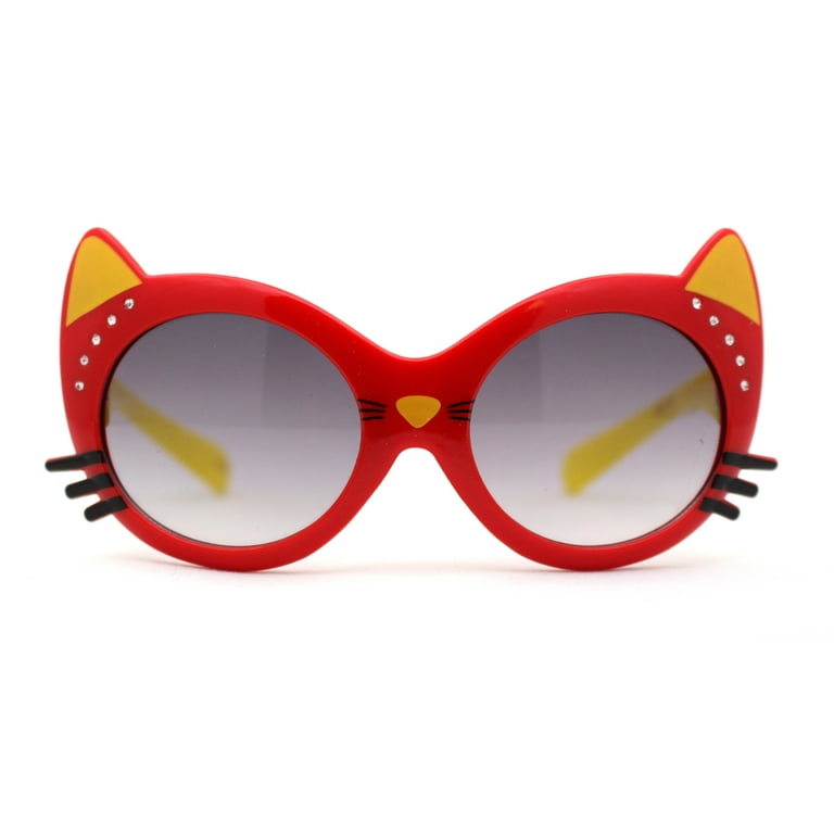 Walmart Little Girls Cute Kitty Cat Ear Whisker Round Plastic