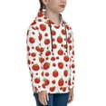 thumbnail image 3 of Xecao Hand Drawn Tomatoes Print Youth Hoodie Sweatshirt,Boys Hoodies,Essentials Hoodie-Small, 3 of 6