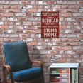 thumbnail image 5 of Warning This Redhead Does Not Play Well With Stupid People,Funny Sarcastic Tin Sign Wall Decor Man Cave Bar,Office,Cafe,Garage Tin Sign 12x8 Inches, 5 of 6