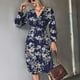 thumbnail image 2 of Vestido Floral De Manga Larga, Vestido Floral Suave Para Mujer Para Ir De Compras, 2 of 7