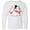 AA-White, variant on Inktastic Top Hat Snowman with Christmas Tree and Candy Cane Long Sleeve Youth T-Shirt