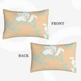thumbnail image 4 of YFYANG Super Soft Rectangular Plush Cushion Cover (Without Pillow Insert), Pastel Floral Textures Comfort and Non-Pilling Hidden Zip Bedroom Sofa Pillowcases, 20"x30", 4 of 9