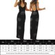 thumbnail image 3 of Vestido Ceñido Al Cuerpo Patrón floral Vestido básico de ganchillo Sin mangas Traje diario para mujer (Negro L) Cgtredaw Para estrenar, 3 of 5