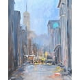 thumbnail image 2 of Stevens, Allayn 15x18 White Modern Wood Framed Museum Art Print Titled - City View, 2 of 4