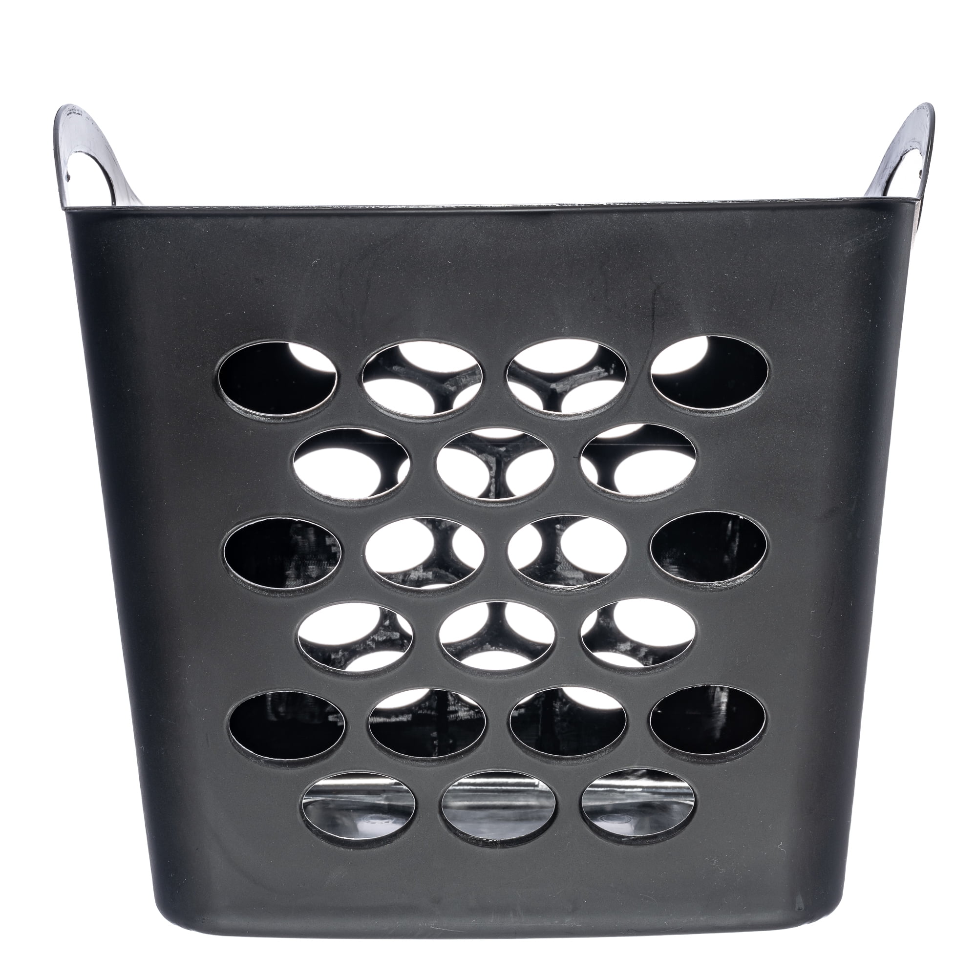 Mainstays Flexible Plastic Laundry Basket, Rich Black, 6 Pack  (图3)