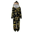 thumbnail image 2 of Odeerbi Matching Family Christmas Pajamas Sets Parent-Child Xmas Warm Hooded Jumpsuit Printed Home Wear Set Loungewear Sleepwear Jammies for Mom, 2 of 6