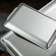 thumbnail image 3 of Bandeja rectangular de acero inoxidable para servir alimentos, bandeja organizadora de tocador para hornear 22 cm x 11 cm, 3 of 9