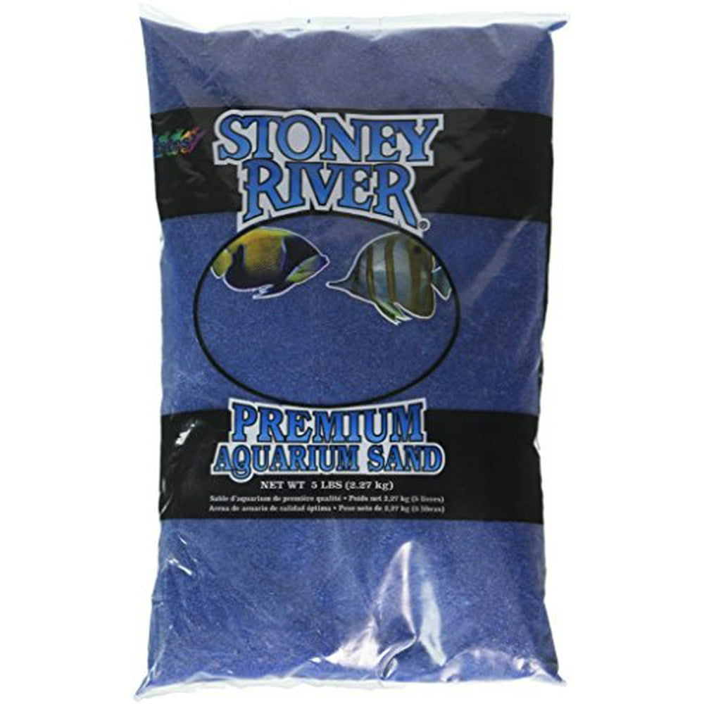 Stoney River Blue Aquatic Sand Freshwater and Marine Aquariums, 5Pound Bag