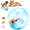 Blue Mouse-B#014, variant on Self-Rolling Interactive Cat Ball Automatic Rolling Cat Toy Ball, 360掳 Spin Transparent ABS Pet Ball with Realistic Plush Animals for Indoor Cat Puppy Play-Pink Mouse-B