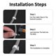 thumbnail image 3 of 100 Pack Strong and Durable White Round Cable Clips - 7mm, 3 of 5