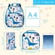 thumbnail image 4 of Mochila AGSDON Dinosaur para niños de 2 a 6 años con bolsa de almuerzo y bolsa para bolígrafos, 4 of 8