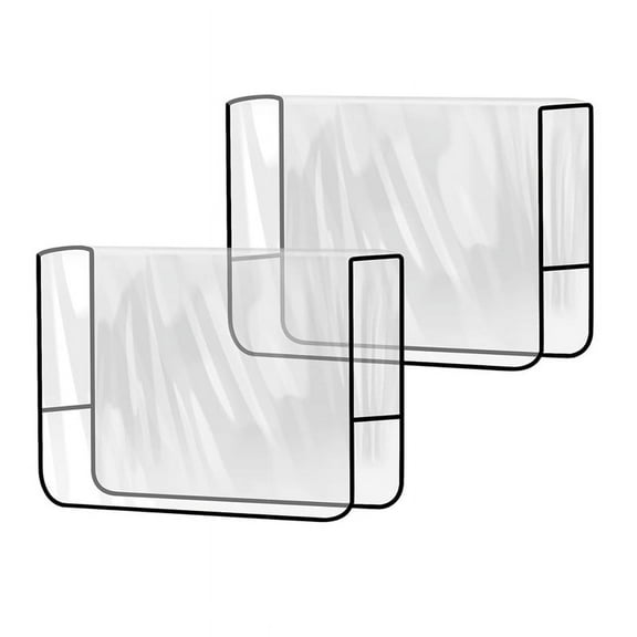 2 Pack Salon Chair Cover Protectors,Clear Square Hairdressing Back Covers for Fits Most Standard Chairs
