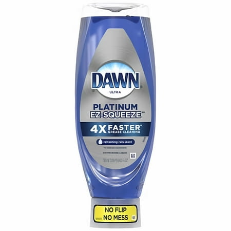 Dawn Platinum EZ-Squeeze Liquid Dish Soap Refreshing Rain 24.3 fl oz (Pack of 24)