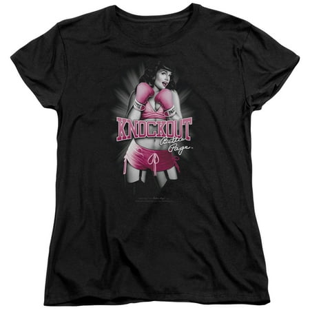 Bettie Page - Knockout - Women's Short Sleeve Shirt - (Top 10 Best Knockouts)