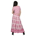 thumbnail image 4 of Moomaya Loose Palazzo And Crop Top Set Santoon Printed Ethnic Dress For Women, 4 of 6