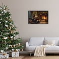 thumbnail image 3 of Stupell Industries Santa Claus by Fire Holiday Painting Black Framed Art Prints Wall Art, 30 x 20, 3 of 10