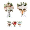 thumbnail image 2 of Toystoory Novia romántica sosteniendo flores ramo de boda ramillete muñeca decoración de rosas florales Kits de decoración para fiestas, 2 of 6