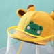 thumbnail image 3 of Sombrero ajustable para el sol para bebé, protector de visera facial extraíble para exteriores con dibujos animados bonitos para niños, color amarillo, 3 of 3