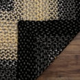 thumbnail image 4 of SAFAVIEH Braided Neville Bordered Machine Washable Reversible Runner Rug, Black/Grey, 2'3" x 12', 4 of 7