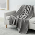 thumbnail image 2 of Southshore Fine Living, Inc. Waffle Throw Blanket for Couch or Bed, 50 x 60 Throw, Grey, 2 of 9
