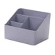 thumbnail image 3 of Caja de almacenamiento de escritorio, organizador de papelería, estuche de almacenamiento de maquillaje para la sala de estar gris azul, 3 of 9