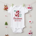 thumbnail image 4 of Monos navideños para bebé con nombre personalizado, ropa para recién nacidos, mono de manga corta personalizado para niños y niñas, trajes de fiesta para bebés, 4 of 5
