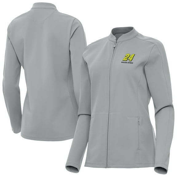 Women's Antigua  Gray William Byron Regard Full-Zip Jacket