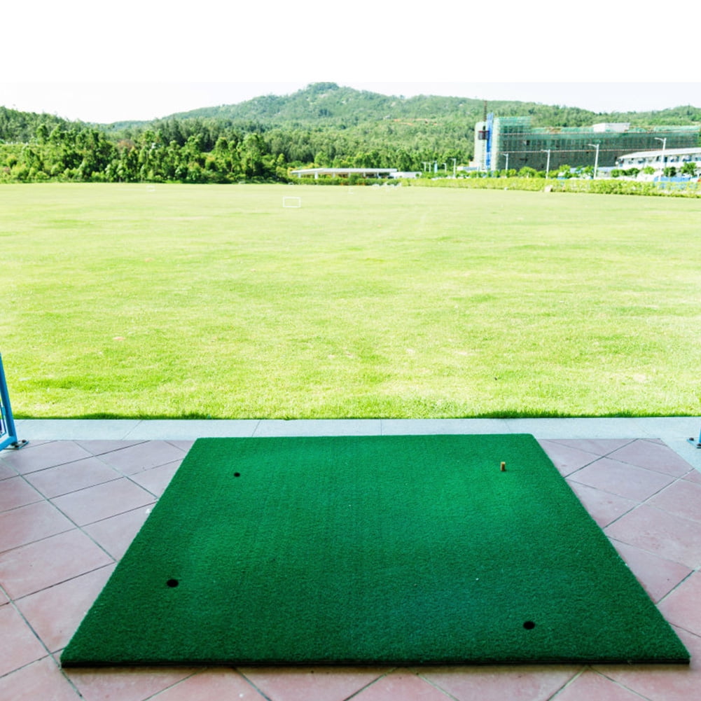 Greensen Golf Hitting Pad,1.5m x 1.5m Portable Golf Hitting Pad Rubber