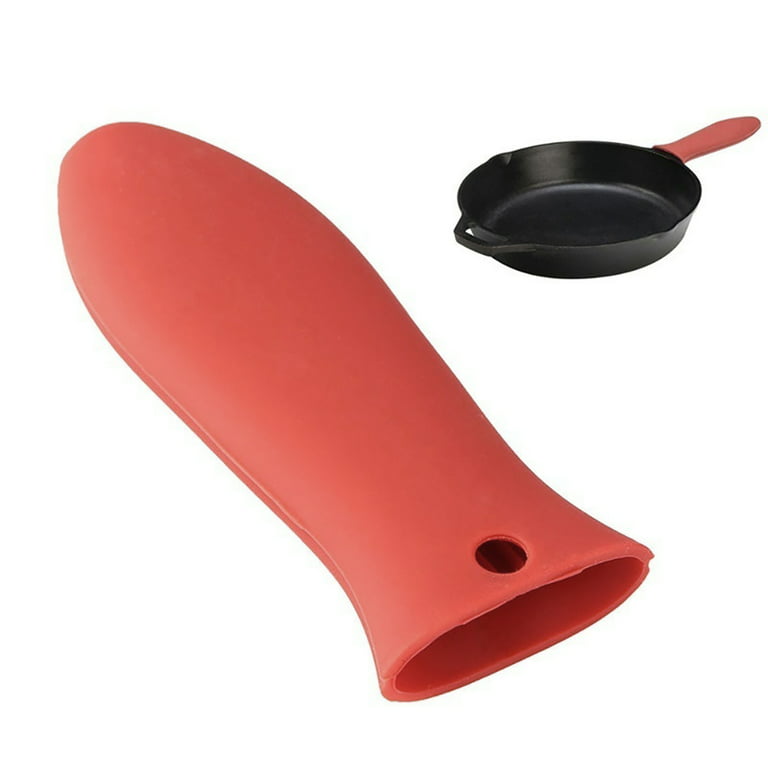 SANWOOD Pan Handle Cover,Kitchen Non-Slip Silicone Pan Handle Cover Pot  Holder Sleeve Grip Cookware Tool 