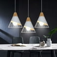 thumbnail image 3 of Artistic Pendant Light, Modern Wood Pendant Lights For Dining Room Kitchen, 3 of 5
