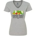 thumbnail image 3 of Inktastic Farmers Market Fresh Local Produce Women's V-Neck T-Shirt, 3 of 5