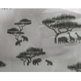 thumbnail image 4 of oneOone Tissu Viscose Georgette Imprimé Ikat Arbre & Animaux 1 Yard 42 Pouces de Large, 4 of 4