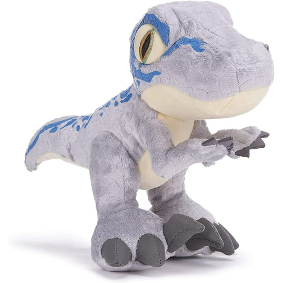 Jurassic World Chunky Baby Blue Velociraptor Dinosaur Soft Plush Toy 25cm