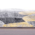 thumbnail image 3 of World Rug Gallery Contemporary Distressed Circle Area Rug - YELLOW 2'x7', 3 of 8