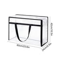 thumbnail image 4 of Transparent Clothing Storage Bag 60L, Packing Bags for Moving with Easy-Glide Zipper & Handles, Bolsas Para Guardar Ropa for Blankets Sweaters, 4 of 7