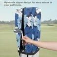 thumbnail image 5 of Yuyamidu Blue Hibiscus Golf Bag Cover Portable Golf Bag Rain Cover Floral Golf Caddy Bags Covers Golf Gifts for Women Universal Golf Club Bag Accessories, 5 of 8