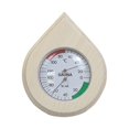 thumbnail image 2 of Termómetro e higrómetro de sauna con forma de gota, 2 en 1, de madera, para exteriores C, 2 of 9