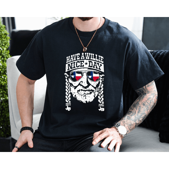 Have A Willie Nice Day Summer Vintage Country Music Unisex T-Shirt, up to size 3XL.