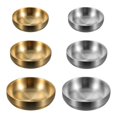 thumbnail image 2 of 304 Stainless Steel Double Thickness Round Plates and Dishes Double Insulated Plate Kitchen Utensils C, 2 of 6