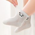 thumbnail image 5 of 5 Pairs Toddler Baby Girl Boy Infant Kids Socks, Summer Cute Animal Soft Cotton Thin Mesh Socks, 0~5T, 5 of 7