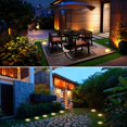 thumbnail image 3 of Luces solares impermeables para exteriores y jardines, lámparas solares LED, 8 piezas, color blanco cálido JFHHH pequeña, 3 of 5