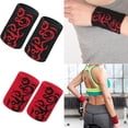 thumbnail image 2 of SIEYIO 1 Pair Sports Wristband Workout Wrist Band Wrist Sweat Band Absorbent Sweatbands for Tennis Basketball Football Running, 2 of 15