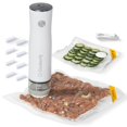 thumbnail image 1 of Cookerfy Machine de Scellage sous Vide Alimentaire avec Affichage Numérique et Réservoir Visible, Flux d'Air 8L, Scelleuse sous Vide Compacte Portative pour Aliments, Batterie 1200mAh, 30 Unités, 1 of 7