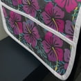 thumbnail image 3 of Floral Microwave Oven Cover, Continuous Colorful Exotic Summer Aloha Flower Petals Retro Blossoming Pattern, Water Resistant Organizer with Pockets Kitchen, 36" x 12", Grey Multicolor, by Ambesonne, 3 of 4