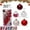 Red, variant on 30PCS Christmas Balls Assorted Pack, Thickened Shatterproof Sphere Electroplated Xmas Tree Hanging Ball,Christmas Baubles Party Christmas Tree Decorations Hanging Ornament Decor